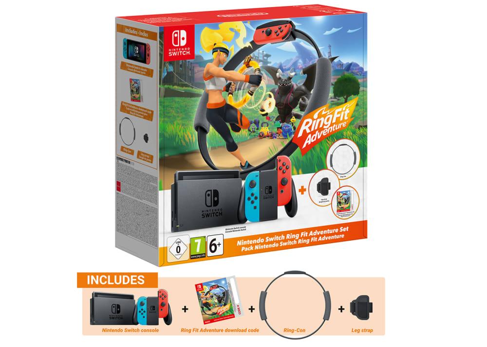 Paquete Nintendo Switch + Ring Fit Adventure