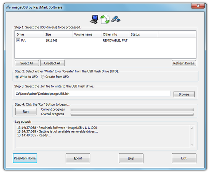 Create image backup of USB drive - 70