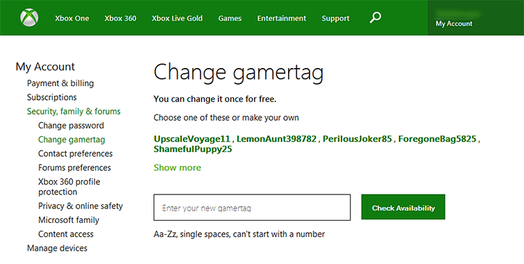 Is there a cooldown when changing your Xbox gamertag? If so, how