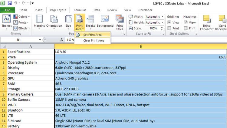 How to Set Print Area on all Excel Sheets - 7