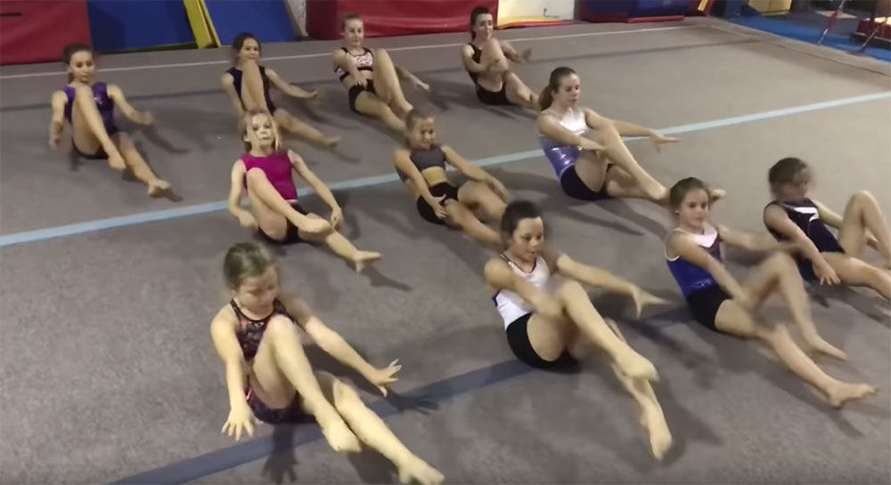 Baby Shark Gymnast Workout