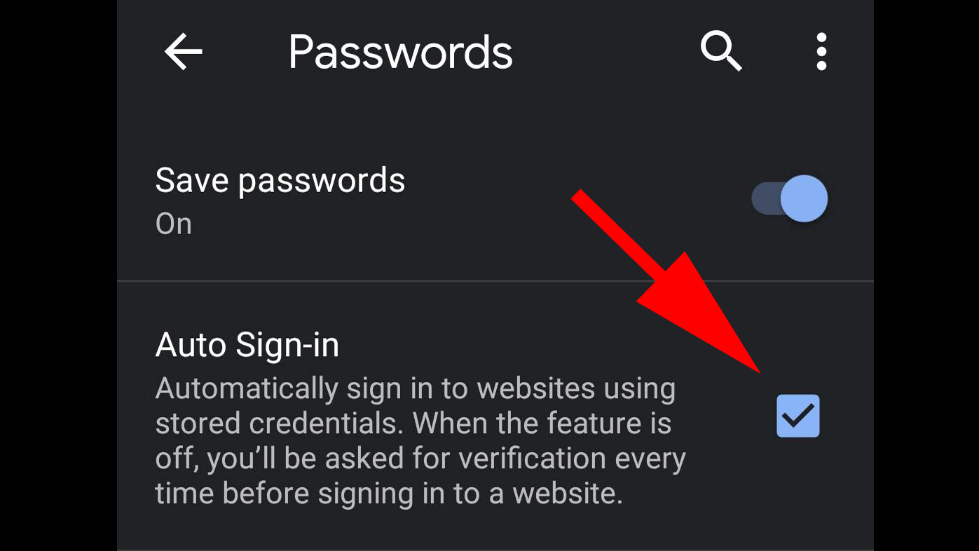 How to manage and delete Chrome Autofill data: Disable passwords