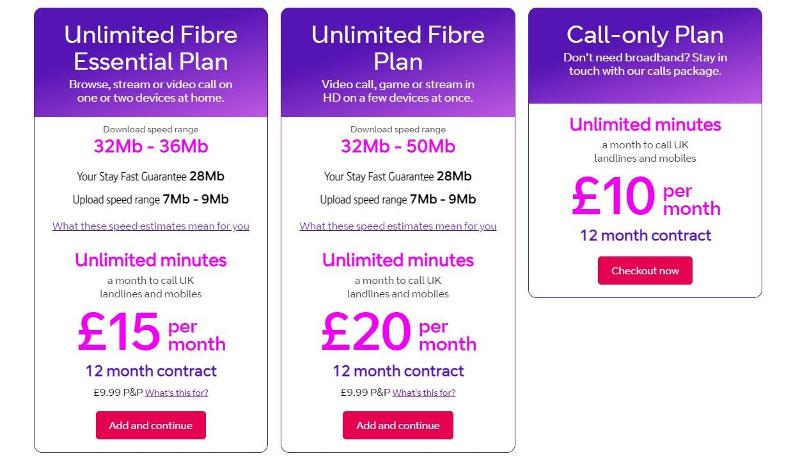 BT Home Essentials Rates