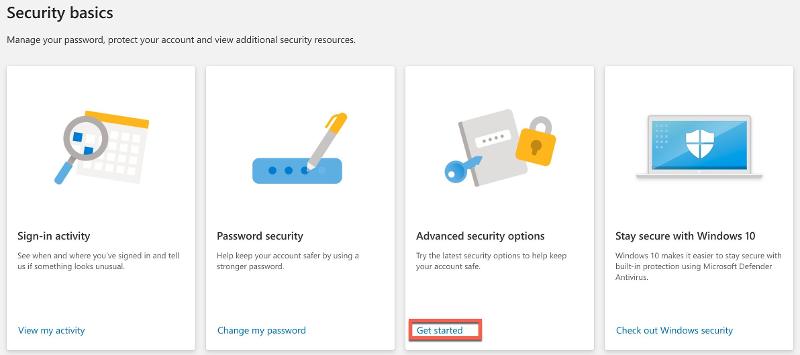 Remove Microsoft account password