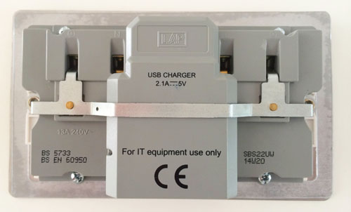 USB wall charging flat plate review - 96