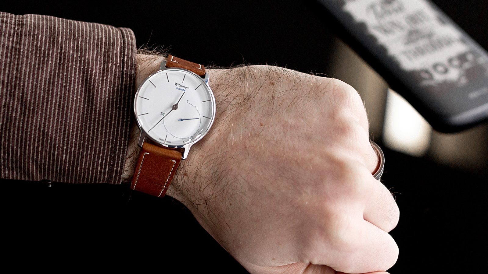 Withings on sale leather strap