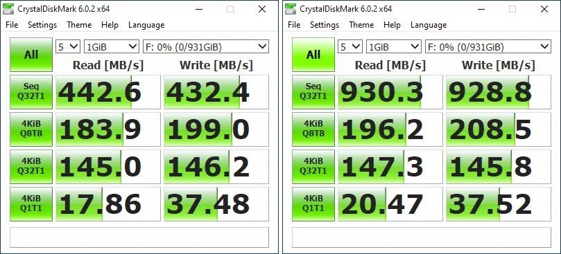 samsung t7 crystaldiskmark