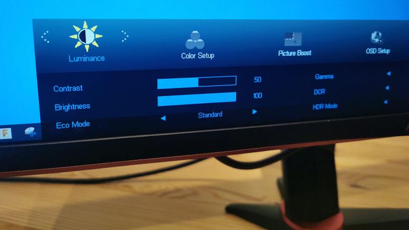 aoc led monitor brightness setting