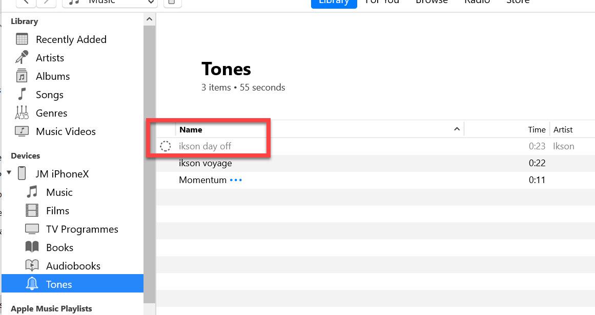 7. Import & sync ringtone