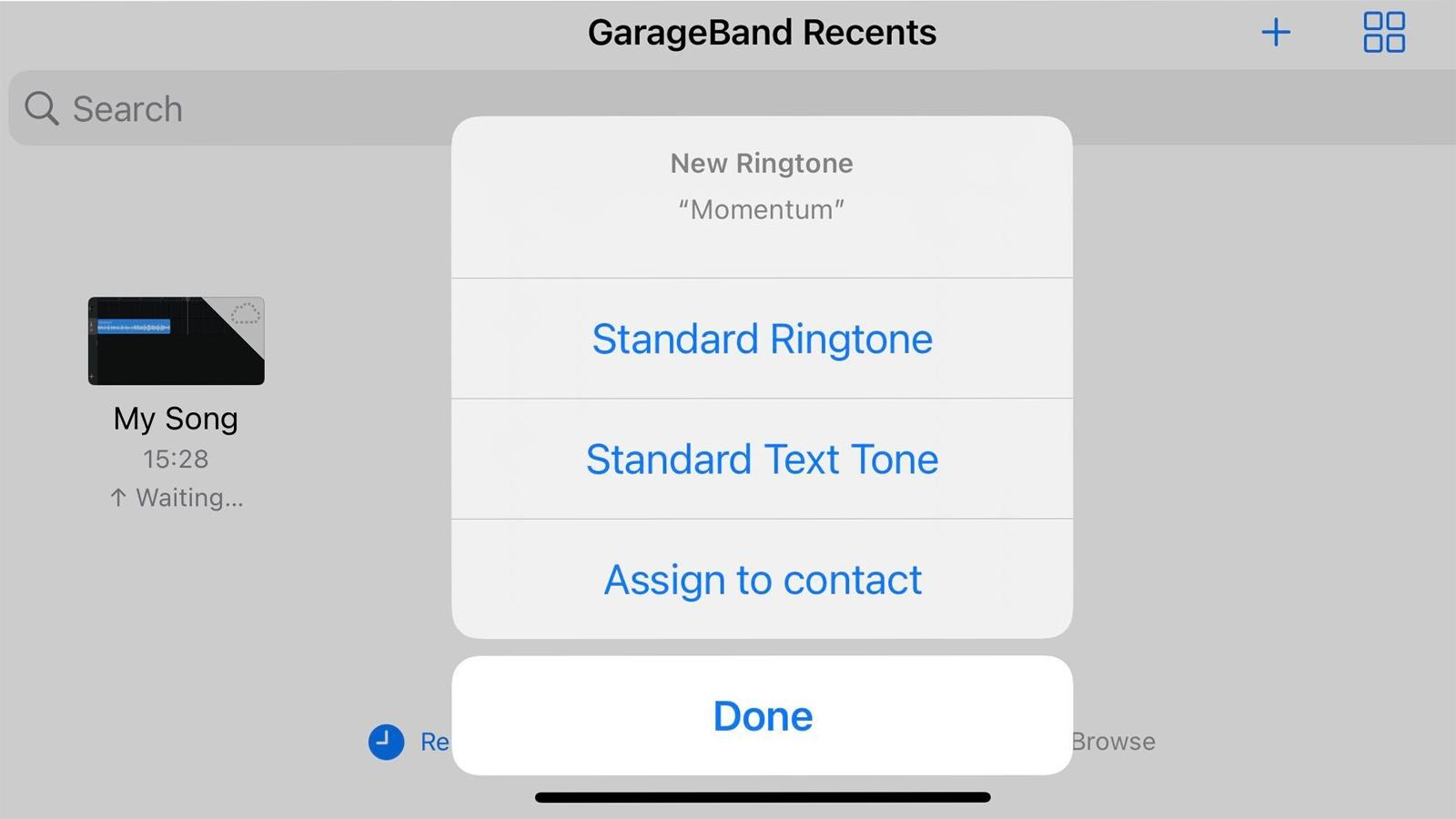 15. Choose the type of tone