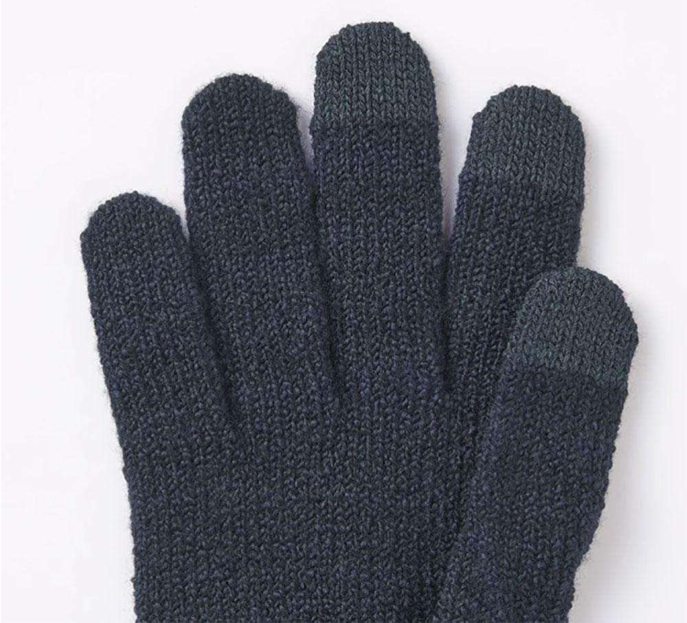 Muji Wool Mix Touch Panel Gloves - Best Budget Option